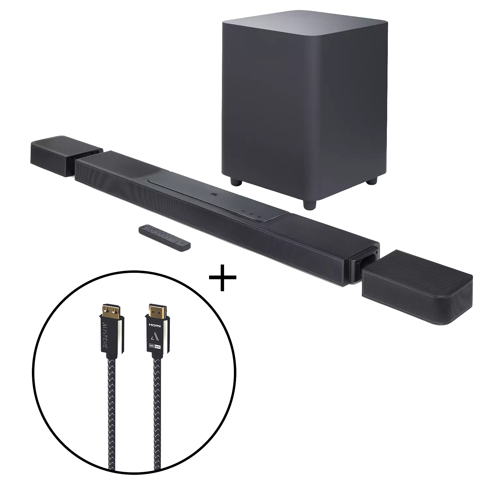 JBL Bar 1300X + Austere VII Series 8K HDMI Cable 1.5m